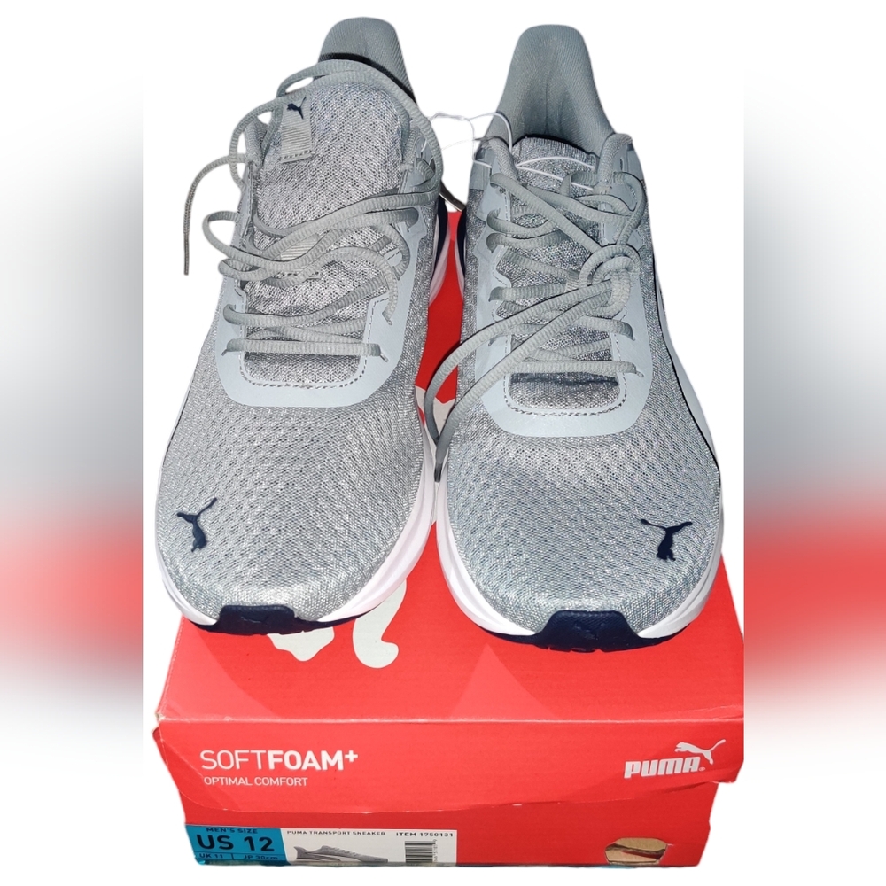 PUMA Men's Size 12 Transport Modern Sneaker Athletic Shoe, Gray